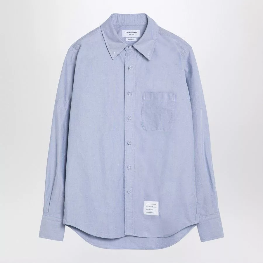 Thom Browne Shirts Button Ups Thom Browne o1d2blof0724 Button Down Shirts in Light Blue
