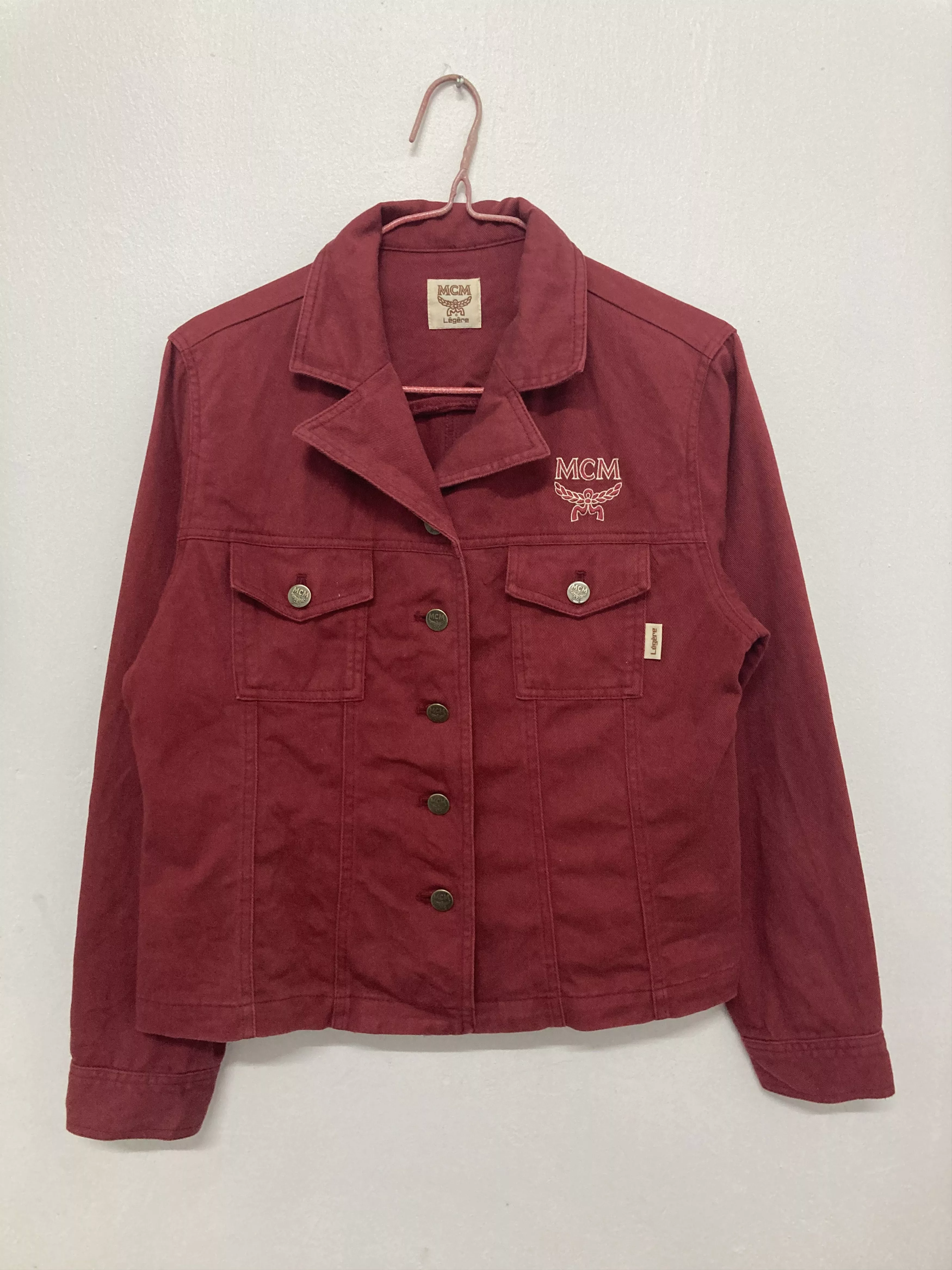 MCM Denim Jackets MCM Denim Jacket Truckle Red
