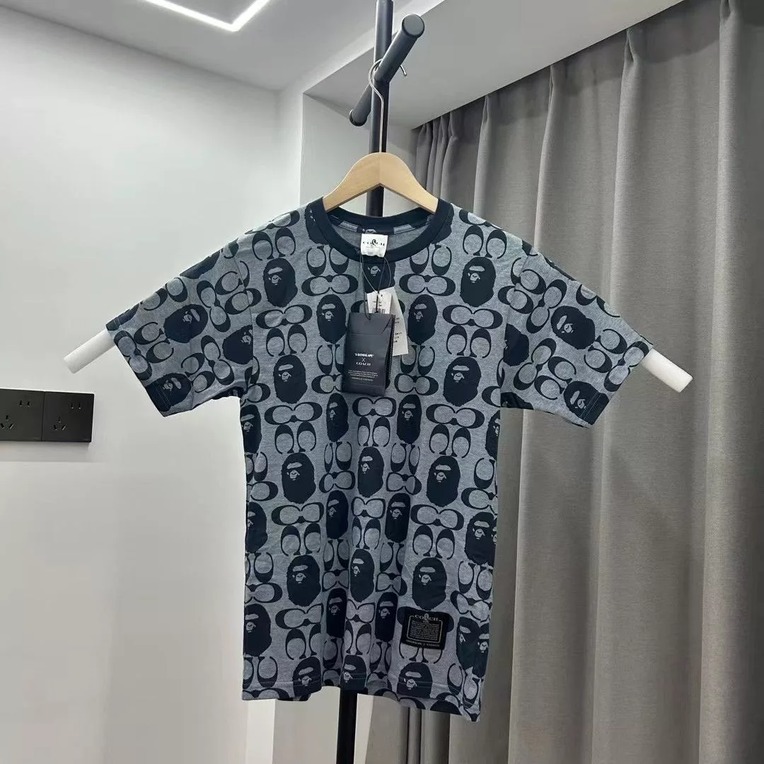 Bape Short Sleeve T Shirts Bape × Coach BAPE COACH TEE Blue