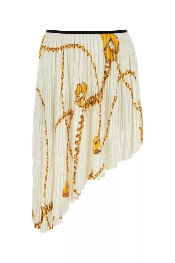 Burberry Midi Skirts Burberry Printed Jersey Skirt Multi