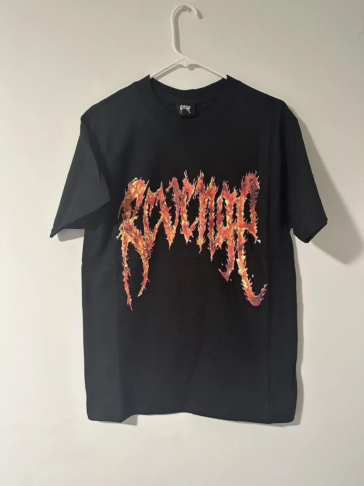 Revenge Short Sleeve T Shirts REVENGE BLACK AND RED INFERNO TEE