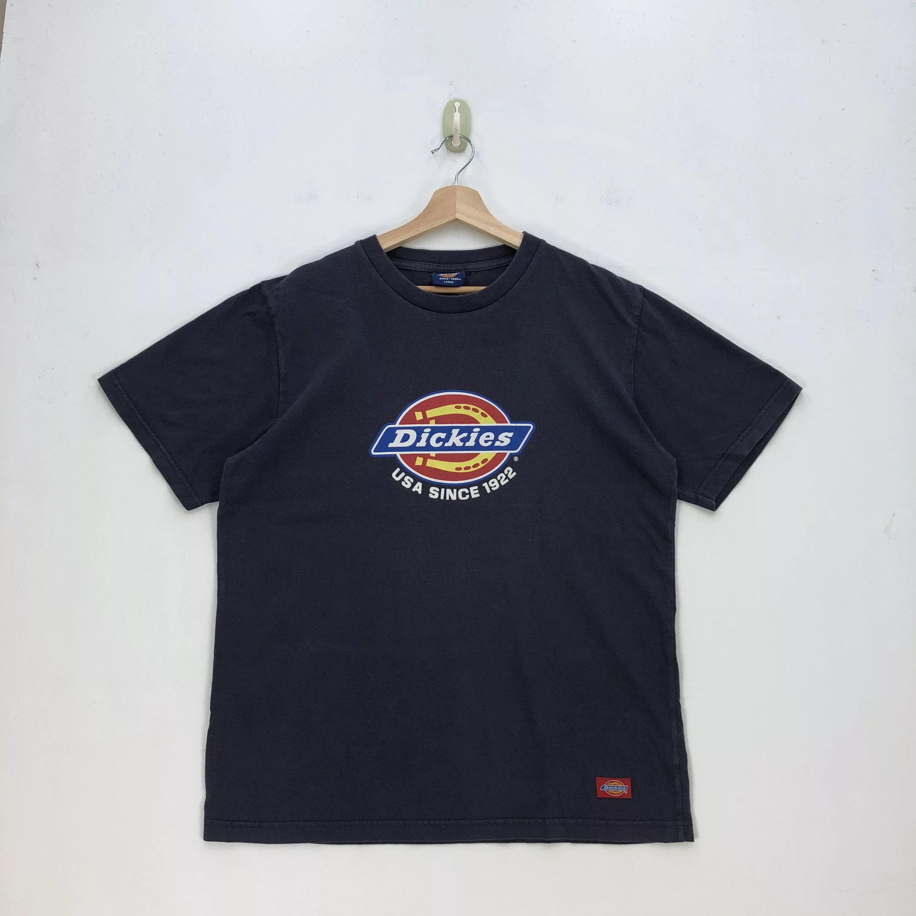 Dickies Short Sleeve T Shirts Dickies × Vintage Vintage Dickies T Shirt Dickies Tees Spell Out Logo Shirts Multi