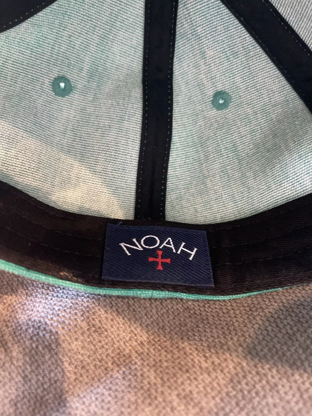 Noah Hats Noah Six-Panel Leather Strap Hat Green