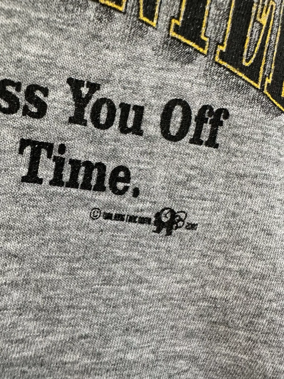 Fruit Of The Loom Short Sleeve T Shirts Fruit Of The Loom × Vintage Vintage 2000 Funny Humor Multitalented Quote Tee Gray Streetwear