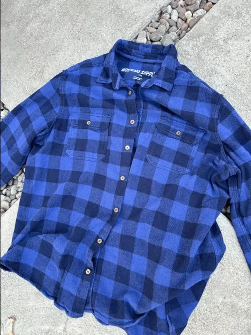 Mossimo Shirts Button Ups Mossimo Mens Blue Button Up