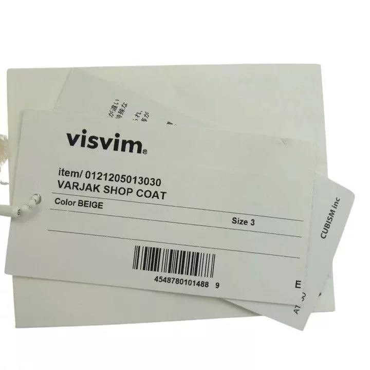 Visvim Light Jackets VISVIM VARJAK SHOP COAT BEIGE jacket