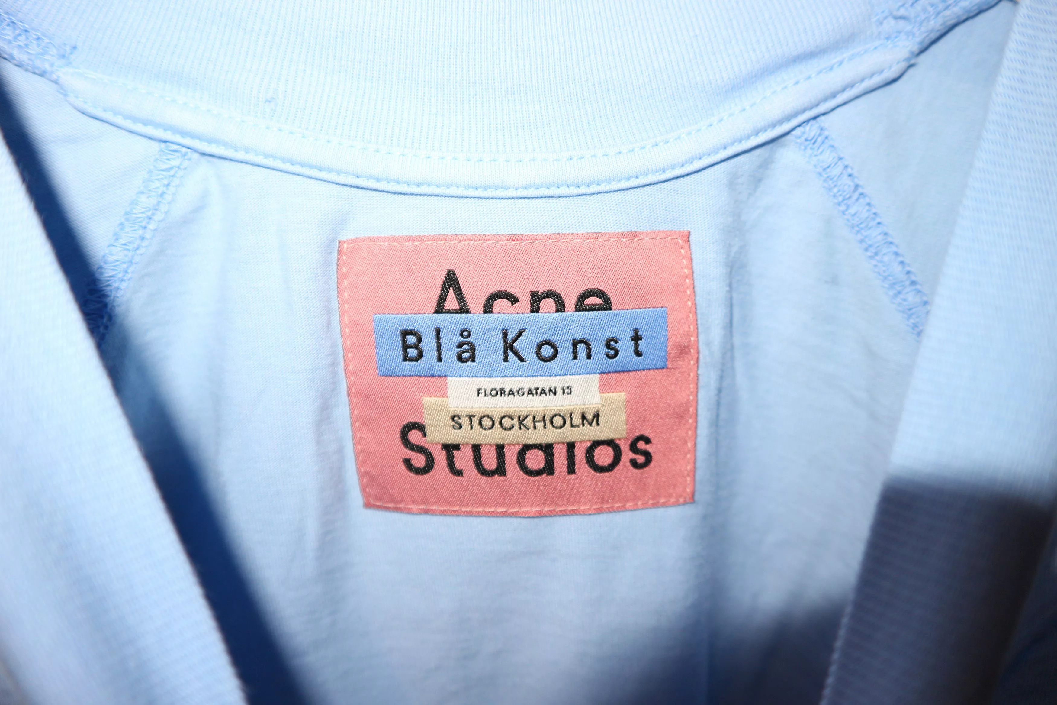 Acne Studios Short Sleeve T Shirts Acne Studios SAMPLE Shirt Blue