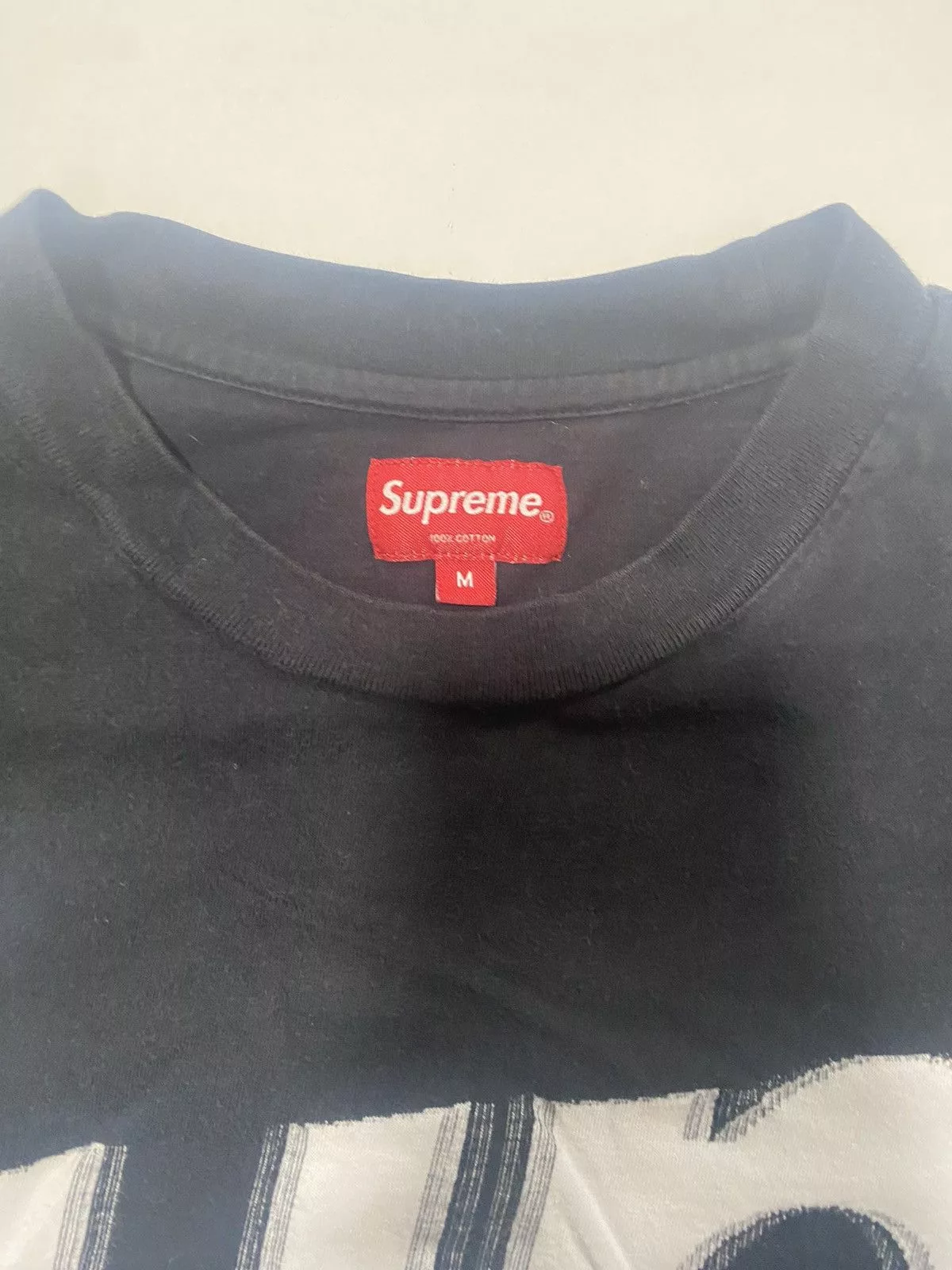 Supreme Short Sleeve T Shirts Supreme Intarsia Tee Black