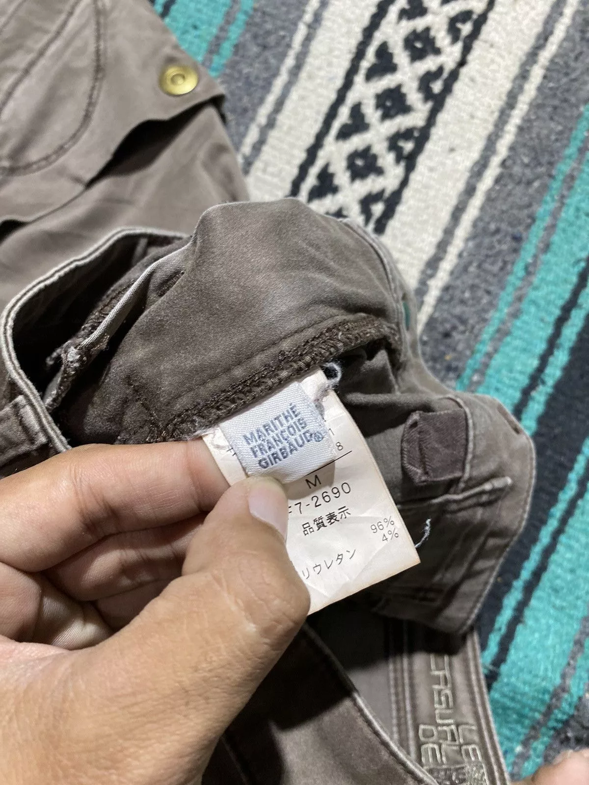 Marithe + Francois Girbaud Pants Marithe + Francois Girbaud Marithe Francois Girbaud Women Skinny Biker Pants Brown
