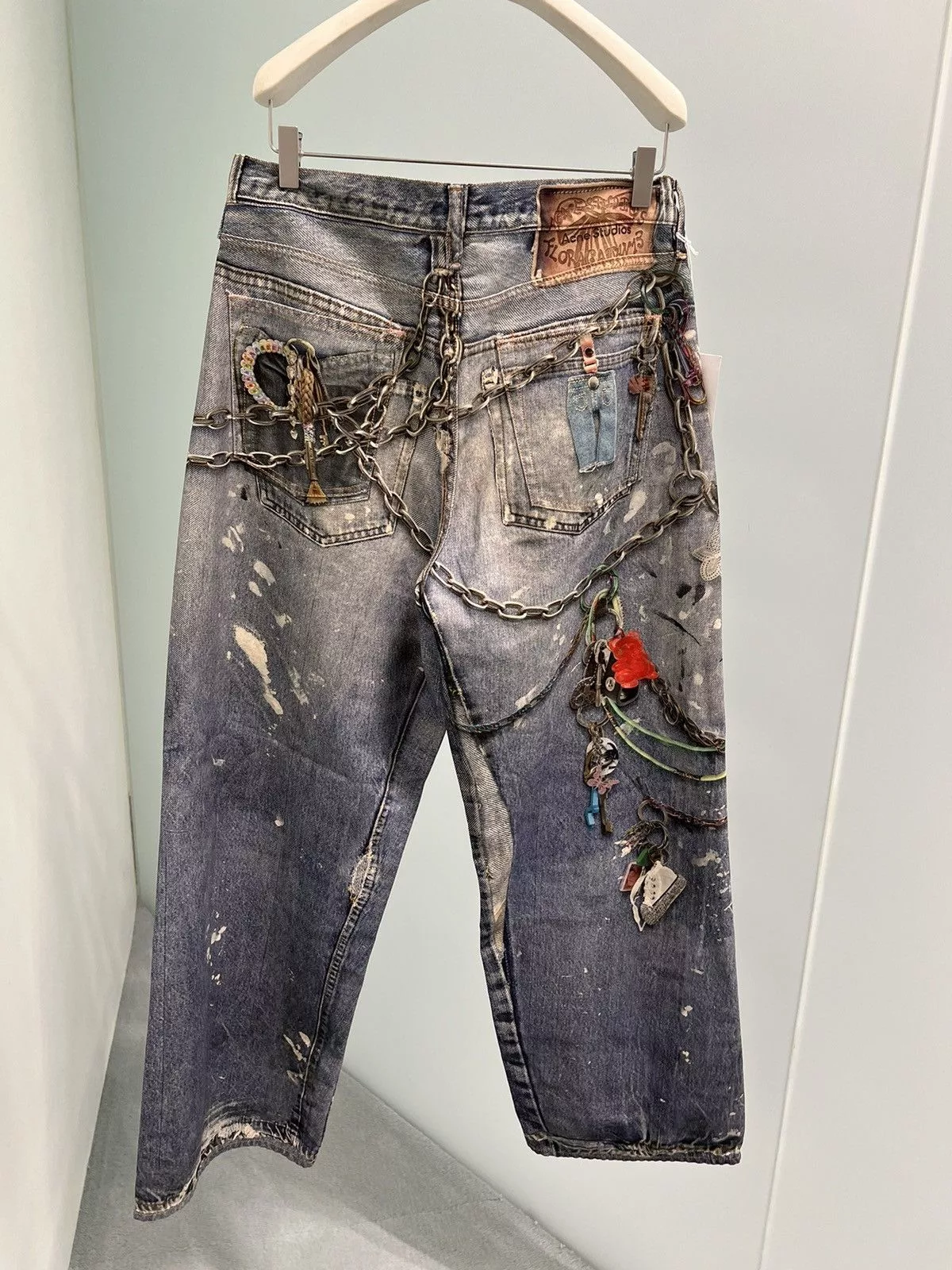 Acne Studios Denim Acne studios trompe l’oeil pants trouser baggy Blue