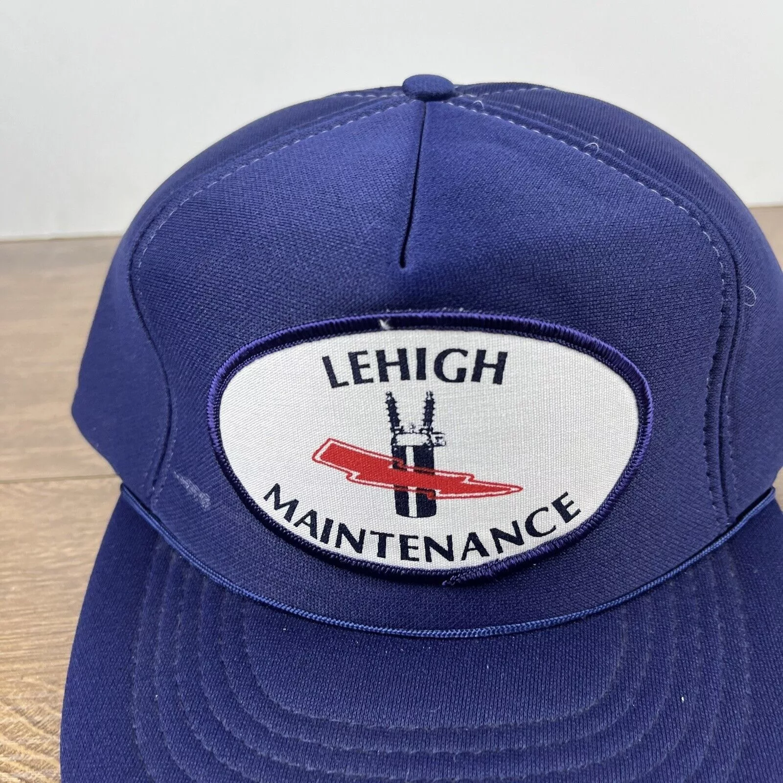 Other Hats Other Lehigh Maintenance Hat Lehigh Blue Hat Adjustable Adult Size