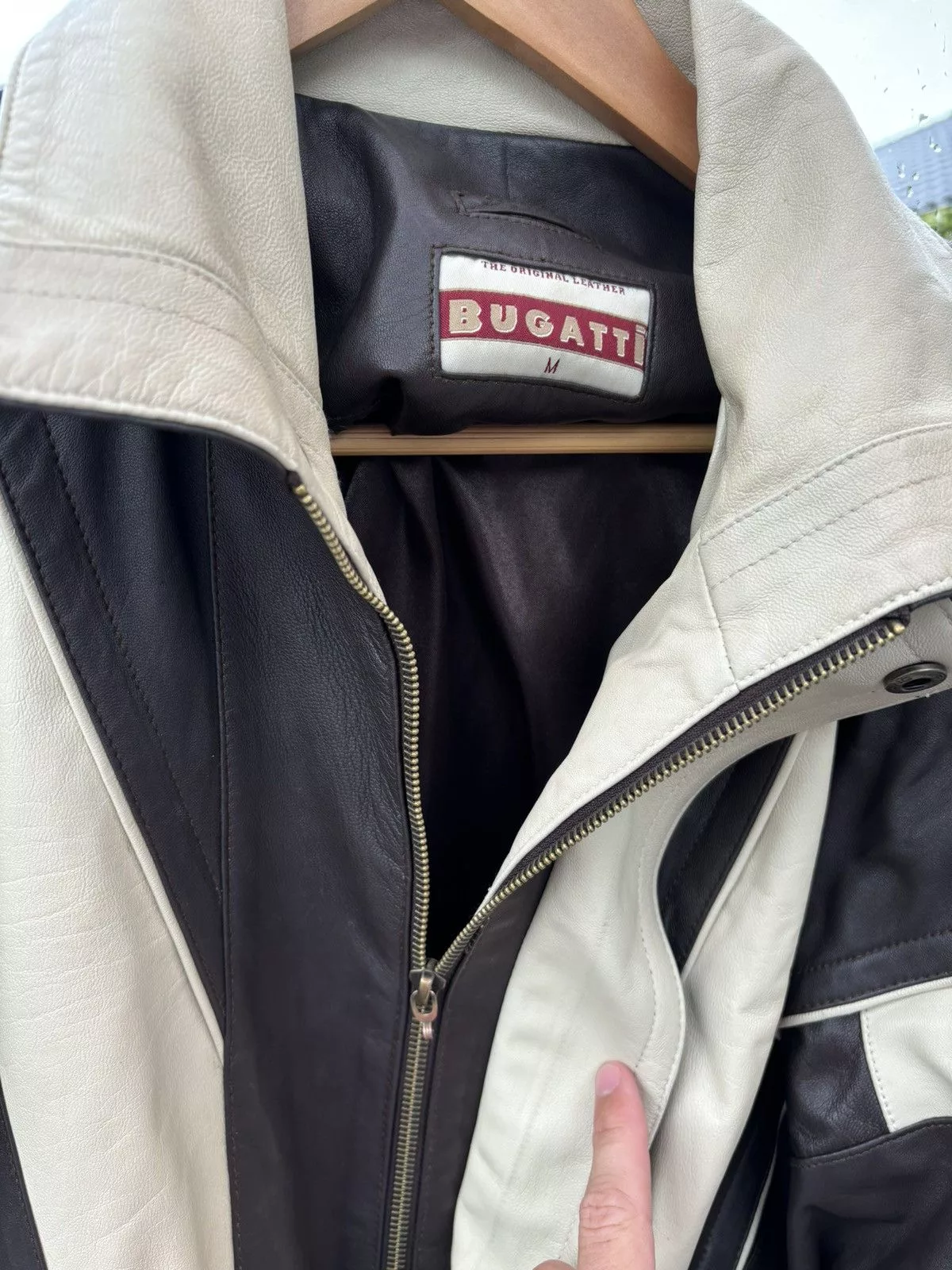 Bugatti Denim Jackets Bugatti × Vintage Bugatti leather jacket Brown