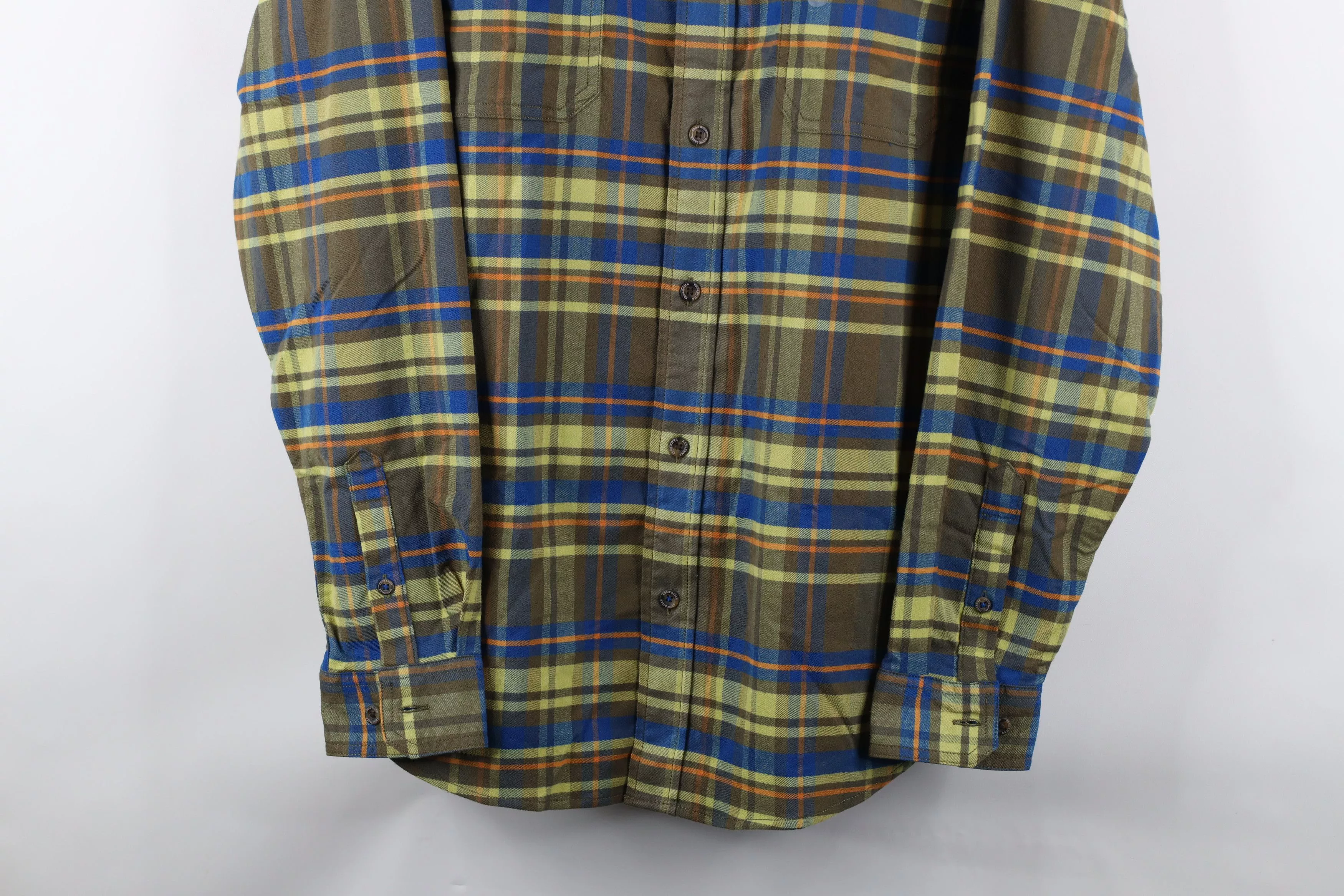 Eddie Bauer Shirts Button Ups Eddie Bauer × Vintage New Eddie Bauer Rainbow Plaid Collared Flannel Button Shirt Multi
