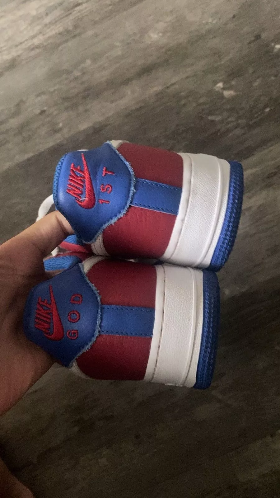 Nike Low Top Sneakers Nike Custom Af1 Red