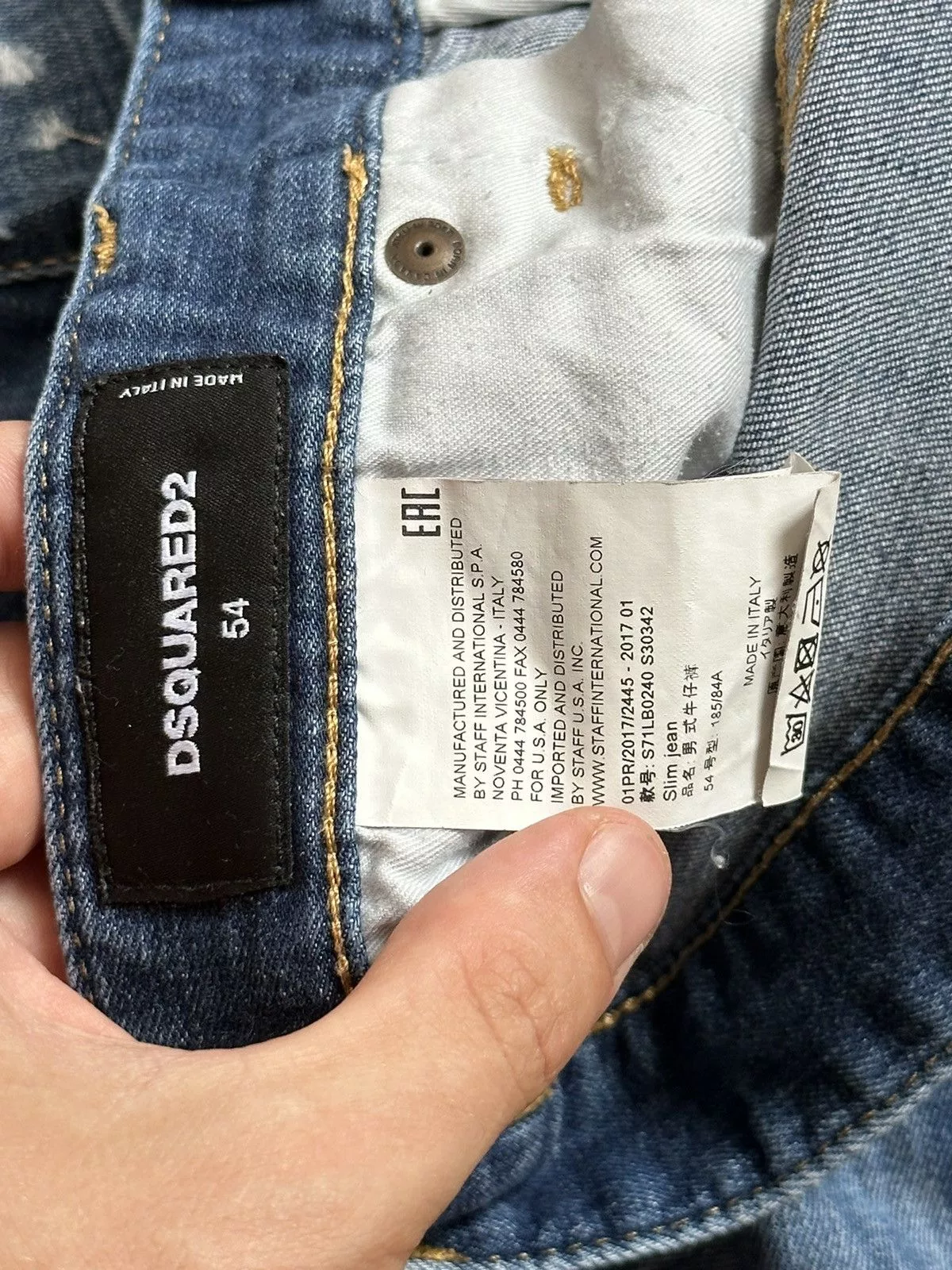 Dsquared2 denim jeans Blue