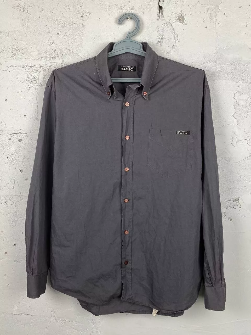 Dolce & Gabbana Shirts Button Ups Dolce & Gabbana Dolce Gabbana Basic Grey Button Ups Shirt Gray Luxury