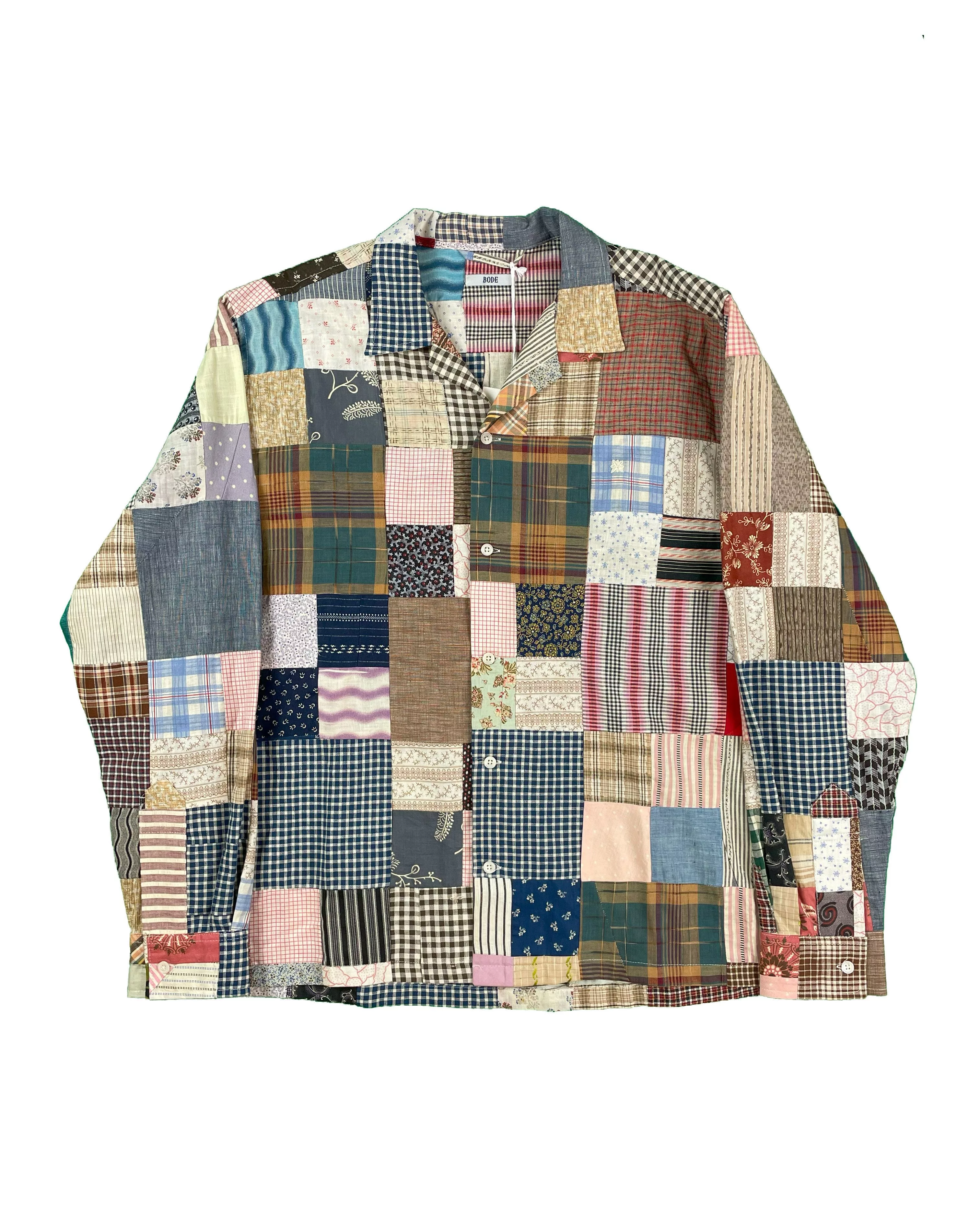 Bode Shirts Button Ups One-of-a-Kind Tartan Quilt Shirt 1/1 Bode Multi