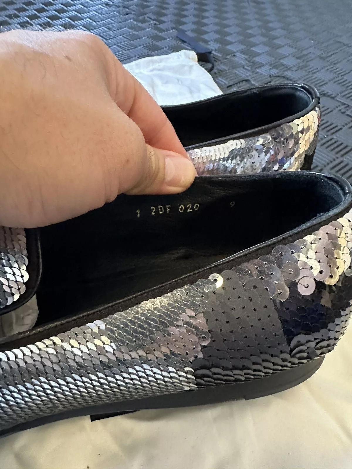 Prada Formal Shoes Sequin Prada loafers Black