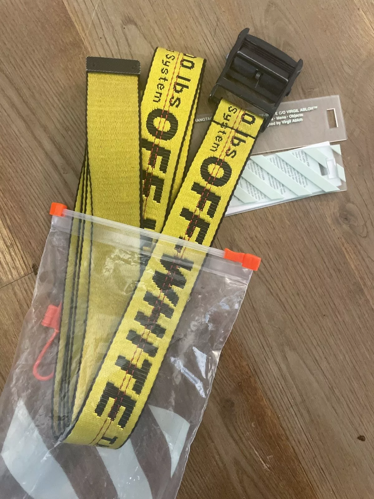 Off-White Belts Off-White Off white Belt Yellow