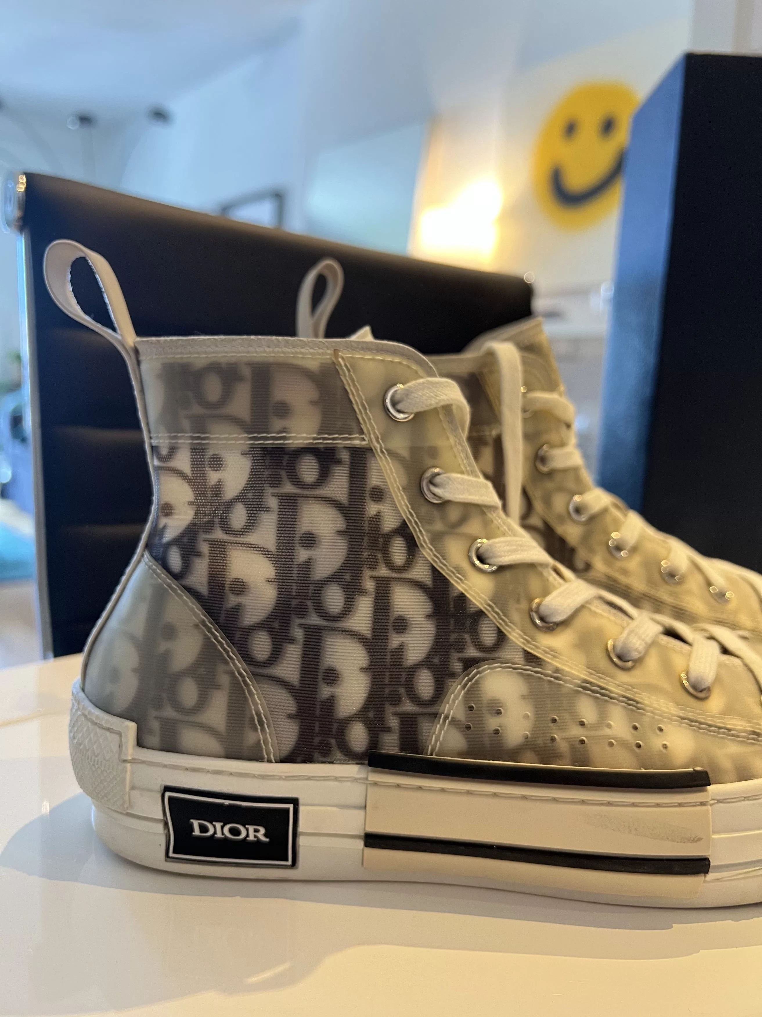 Dior Hi Top Sneakers Dior Men B23 High Top Sneakers Multi