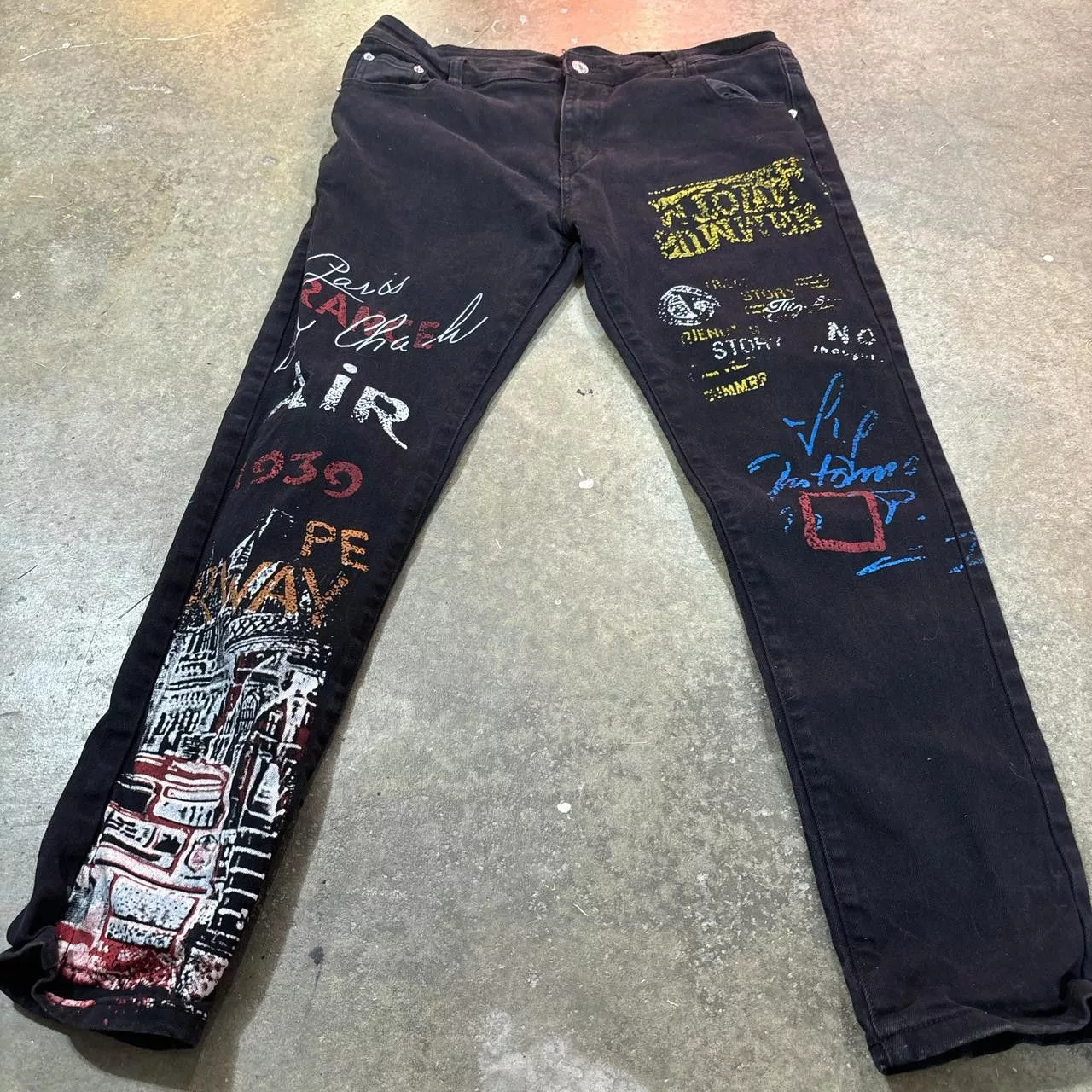 Other Denim Other Men's Multi Jeans Black Streetwear