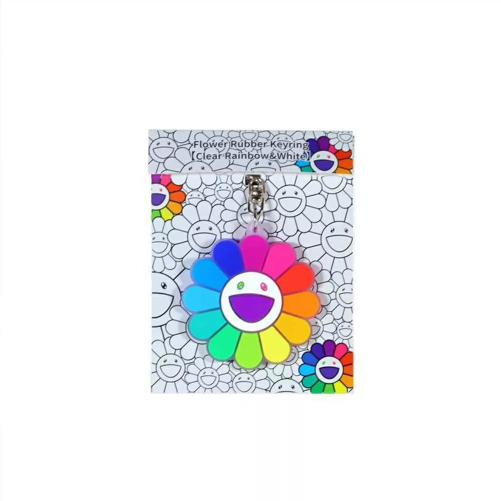 Takashi Murakami Miscellaneous Takashi Murakami Flower Rainbow Keychain Multi