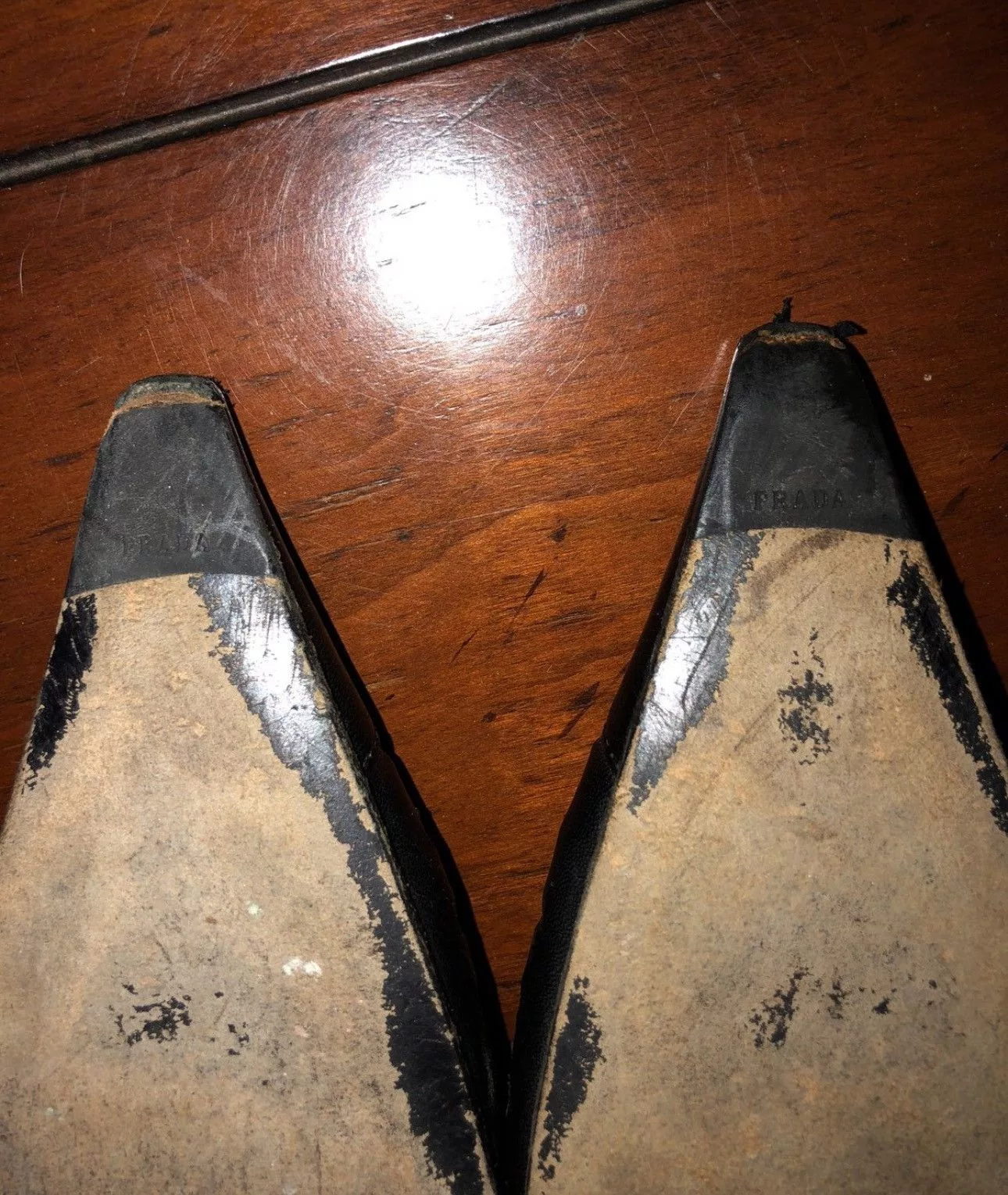 Prada Mules Vintage Prada kitten heels Black