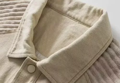 Other Light Jackets Other Textured Patch Button Up Coat Jacket Beige Vintage