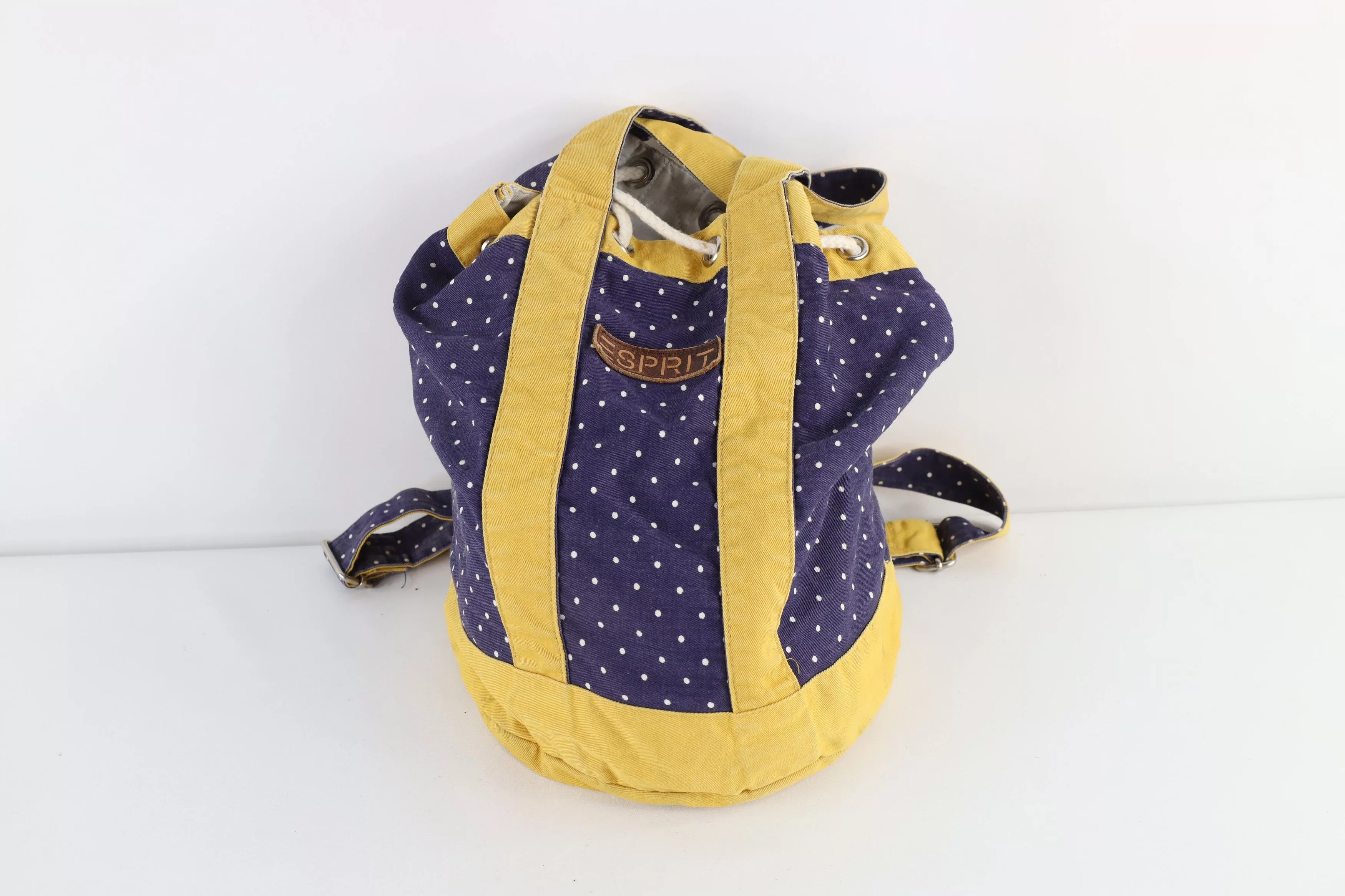 Esprit Backpacks Esprit × Vintage Vintage 90s Esprit Distressed Polka Dot Top Loader Backpack Multi