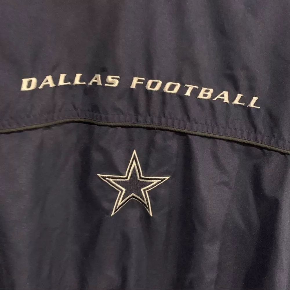 NFL Light Jackets NFL Men’s Dallas Cowboy Pullover Jacket Blue