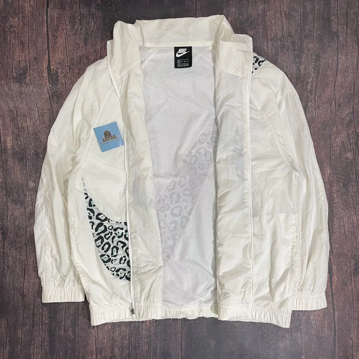 Nike Light Jackets Nike Big Swoosh Animal White