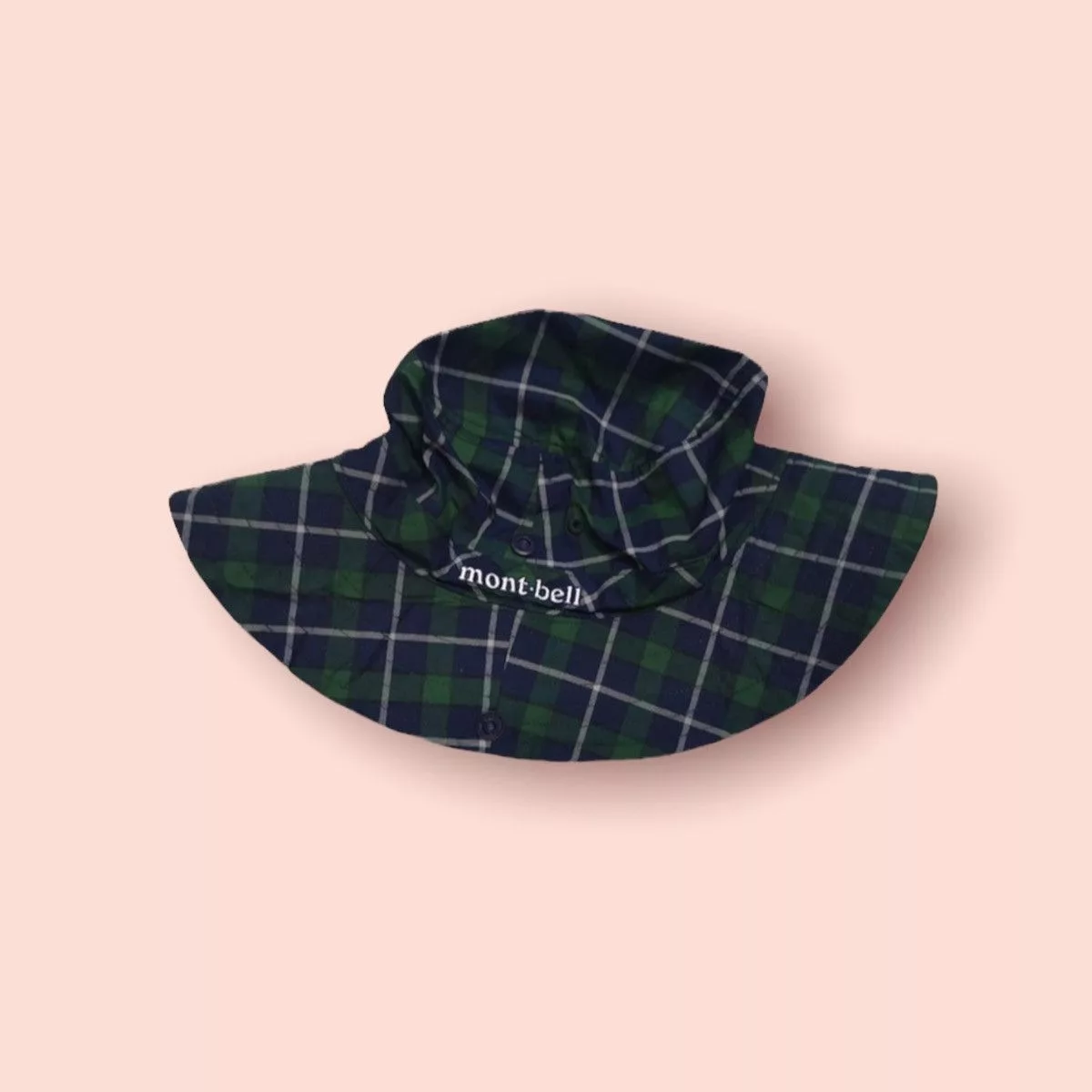 Montbell Hats MONTBELL VINTAGE PLAID OUTDOOR BUCKET HAT Green