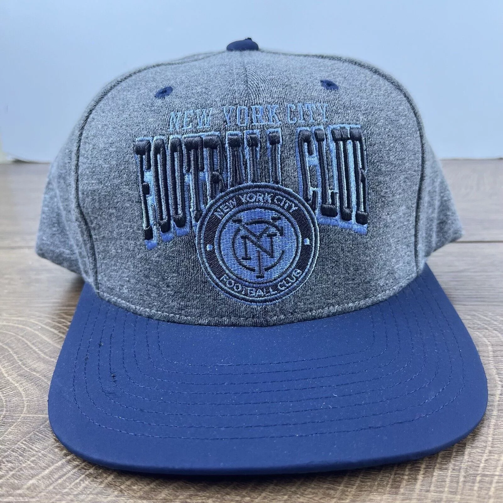 Mitchell & Ness Hats New York City FC Hat Mitchell & Ness Hat Gray Cap Adjustable