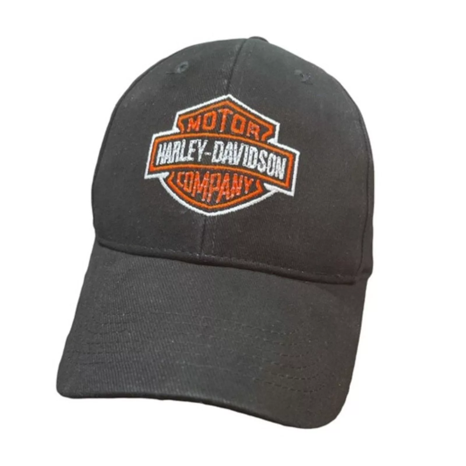 Harley Davidson Hats HARLEY DAVIDSON Black Orange L.E.D. Light Up Adjustable Hat