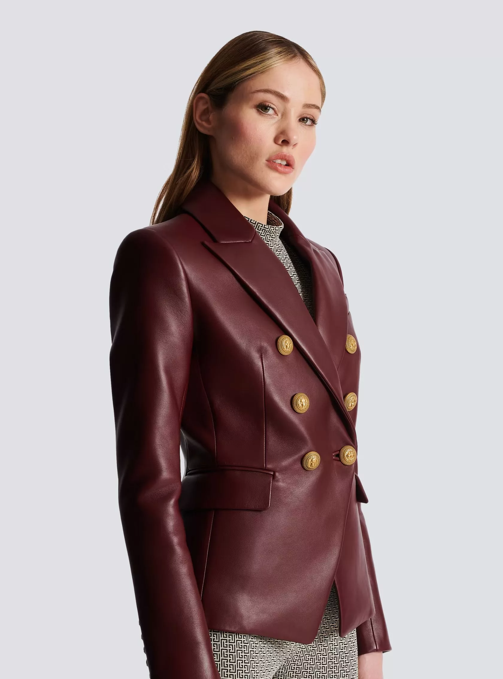 Balmain Jackets Balmain o1w1db10624 Jacket in Brown