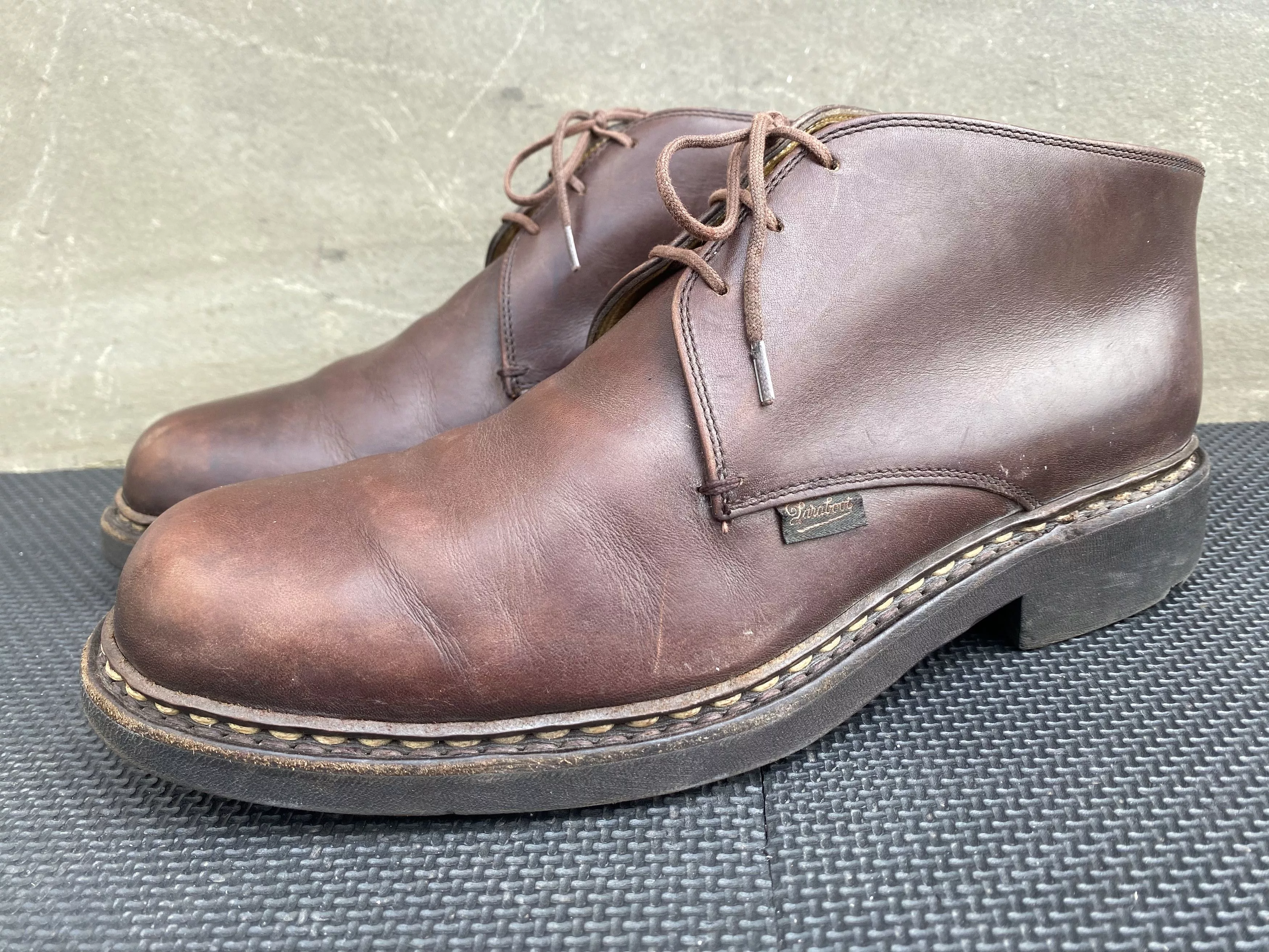 Paraboot Boots Paraboot Ankle Boots Men's Brown Leather Michael Shoes