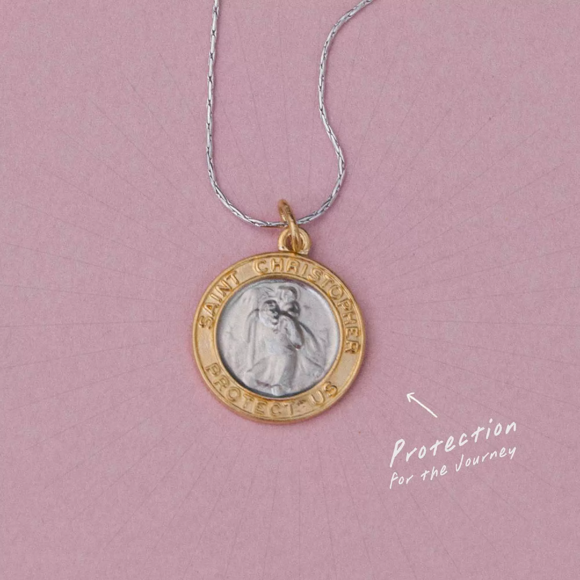 Saint Christopher Protection Expandable Chain Necklace