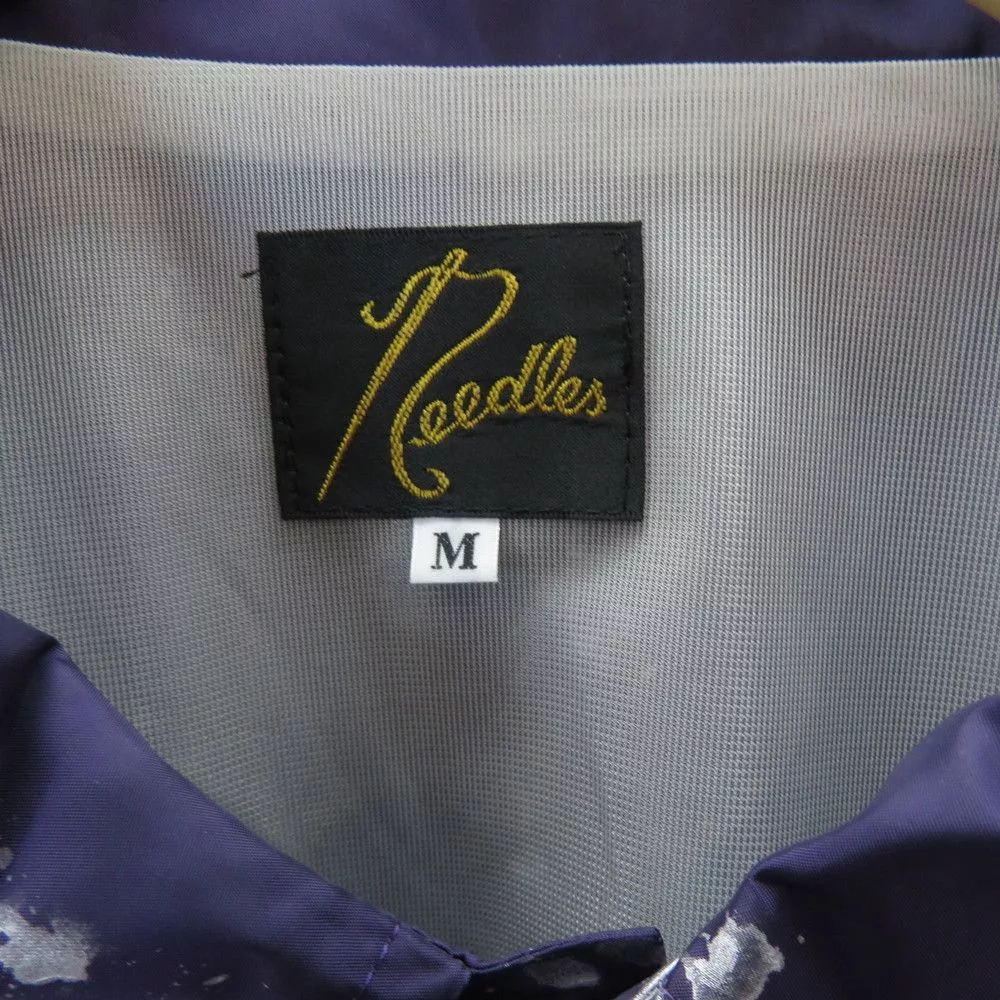 Needles Light Jackets Needles Jacket Reflective Paint Pattern Polyester Purple