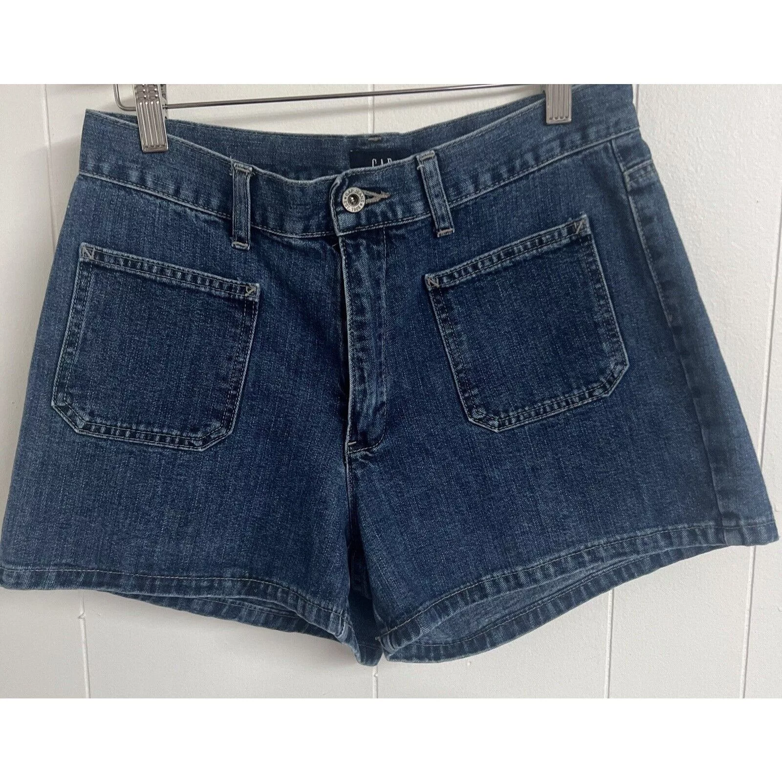 Gap Shorts Gap Womens Blue Cotton Size 8 Denim Style Shorts 3” Inseam