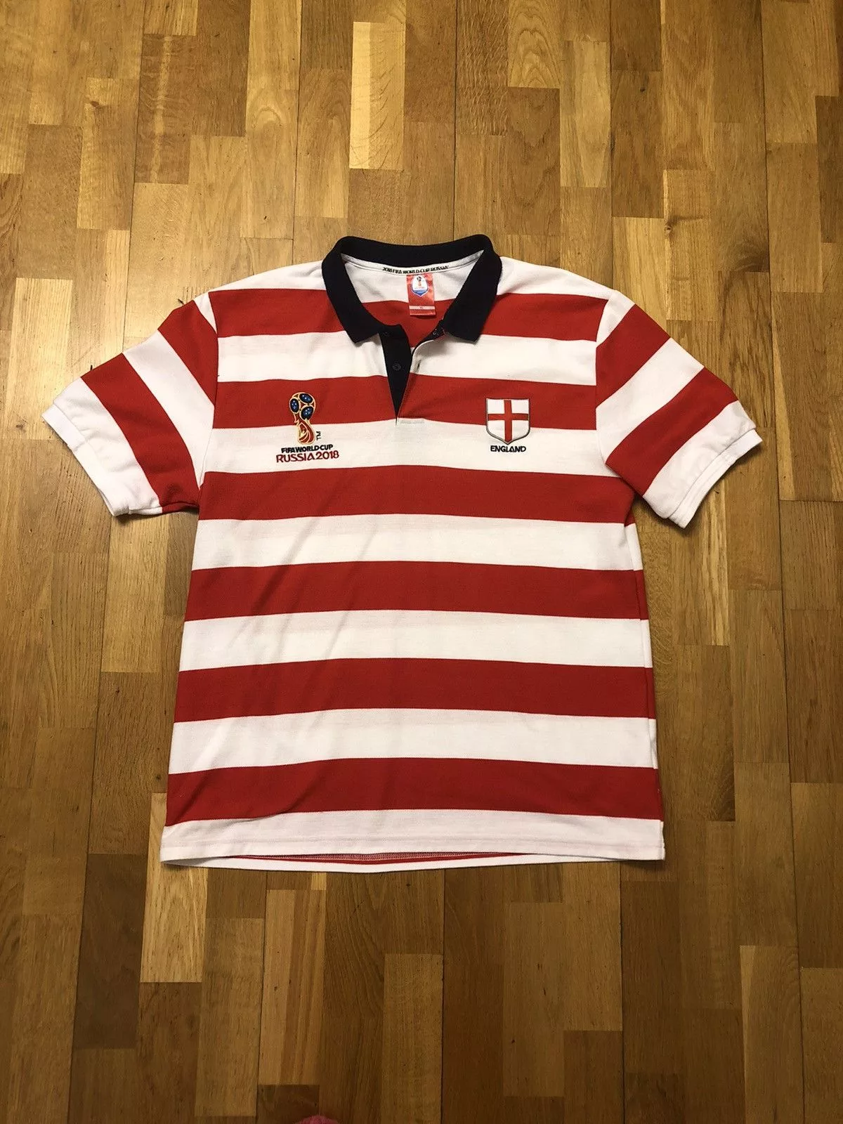 Other Polos Other ENGLAND FIFA WORLD CUP RUSSIA 2018 SOCCER FOOTBAL POLO SHIRT Red Sportswear