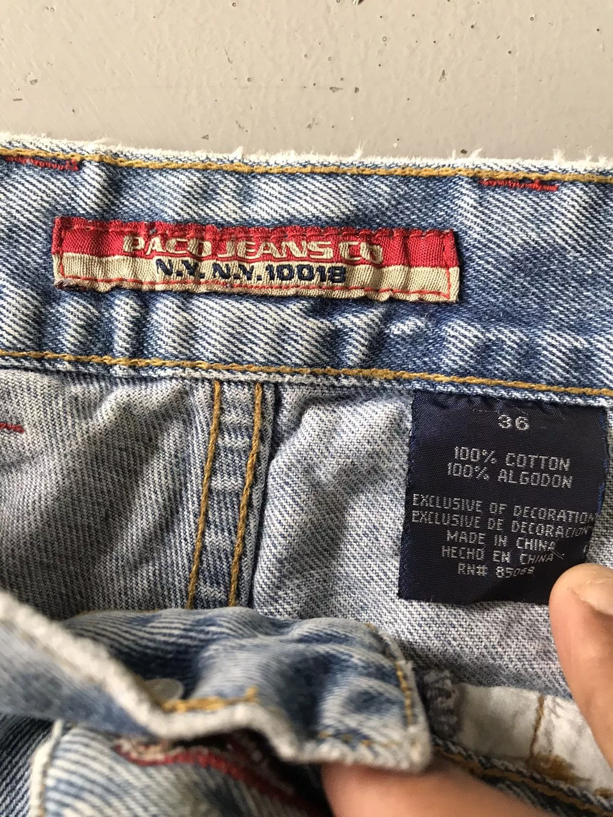 Vintage Shorts Vintage PACO DENIM JORTS Blue
