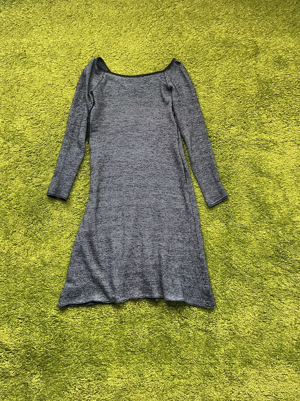 Transit Midi Dresses Transit × Transit Uomo Transit par-such avant garde ribbed wool dress Gray Avant-Garde