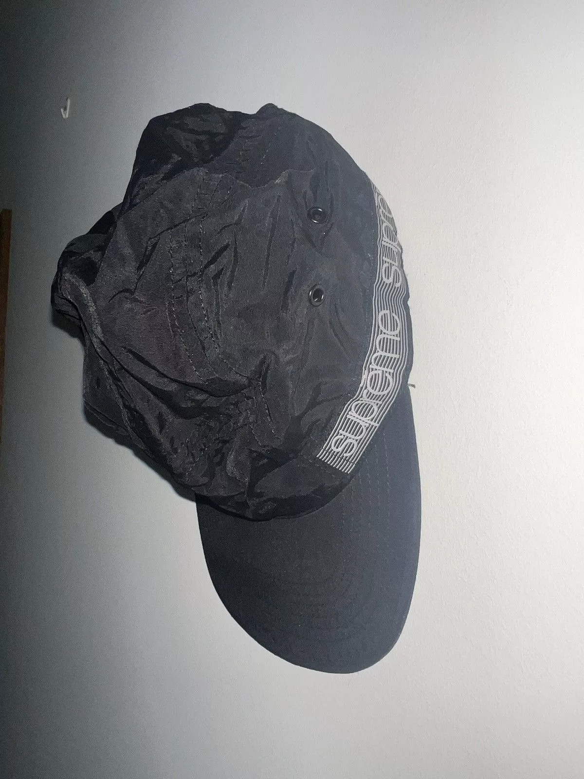 Supreme Hats Supreme Tonal Taping Camp Cap SS2018 Black