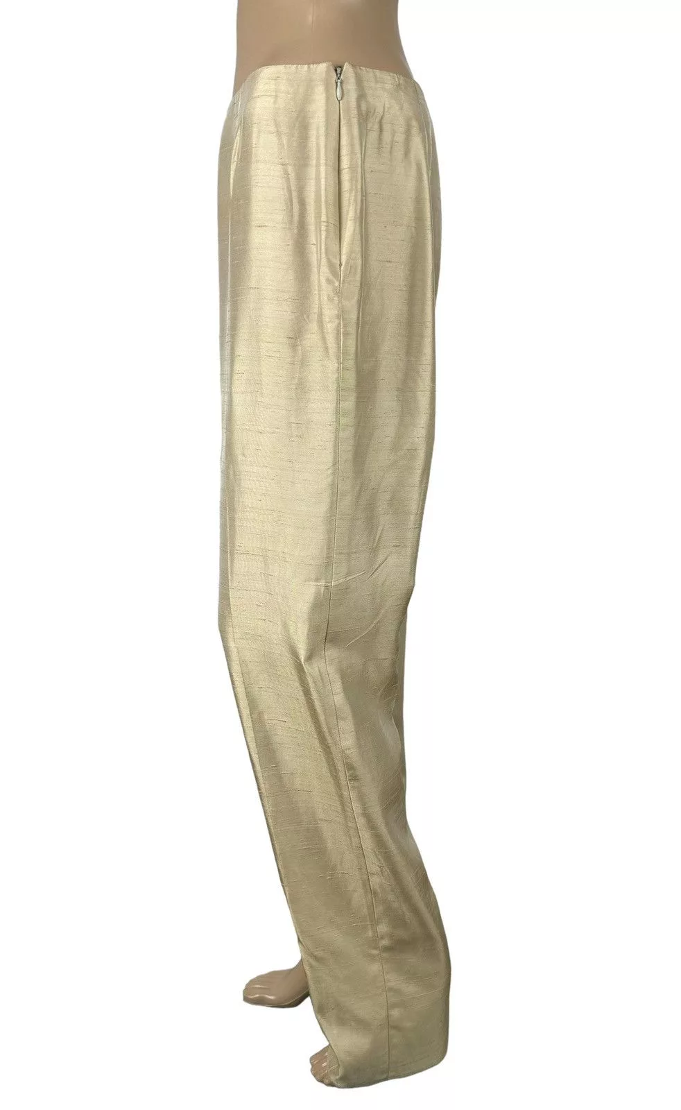 Max Mara Pants Max Mara Silk-Acetat Pants size US10 IT44 Beige