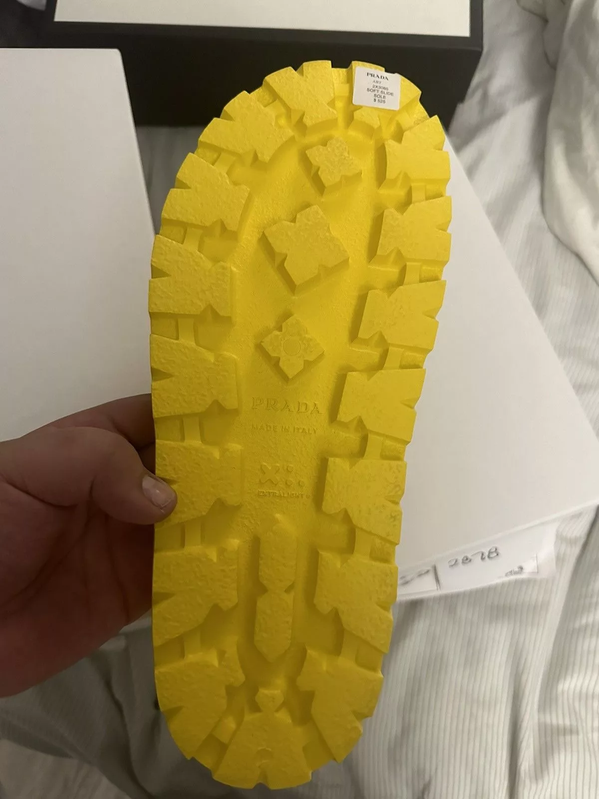 Prada Slip Ons prada slides Yellow