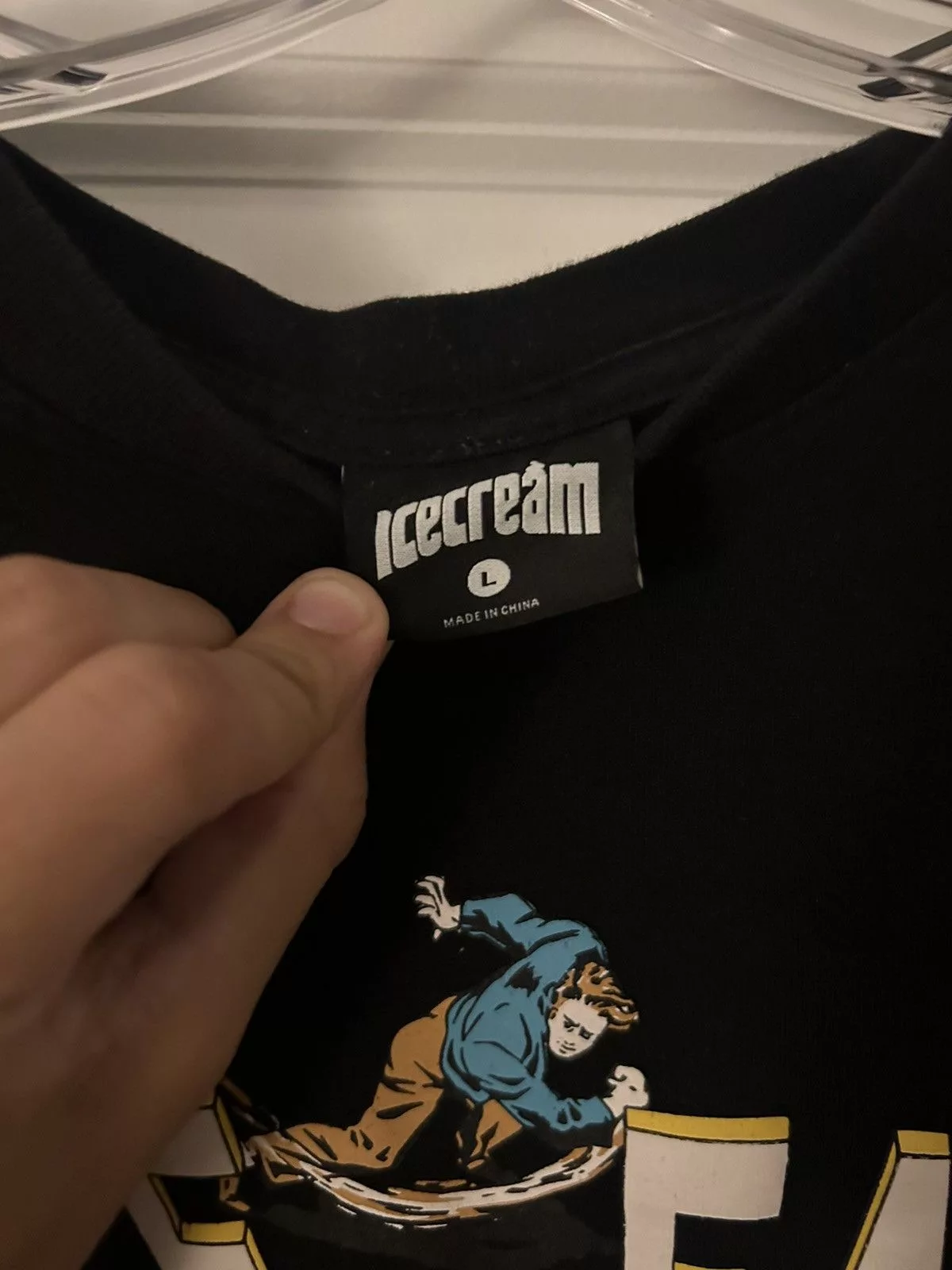 Icecream Short Sleeve T Shirts Icecream punch T-shirt Black