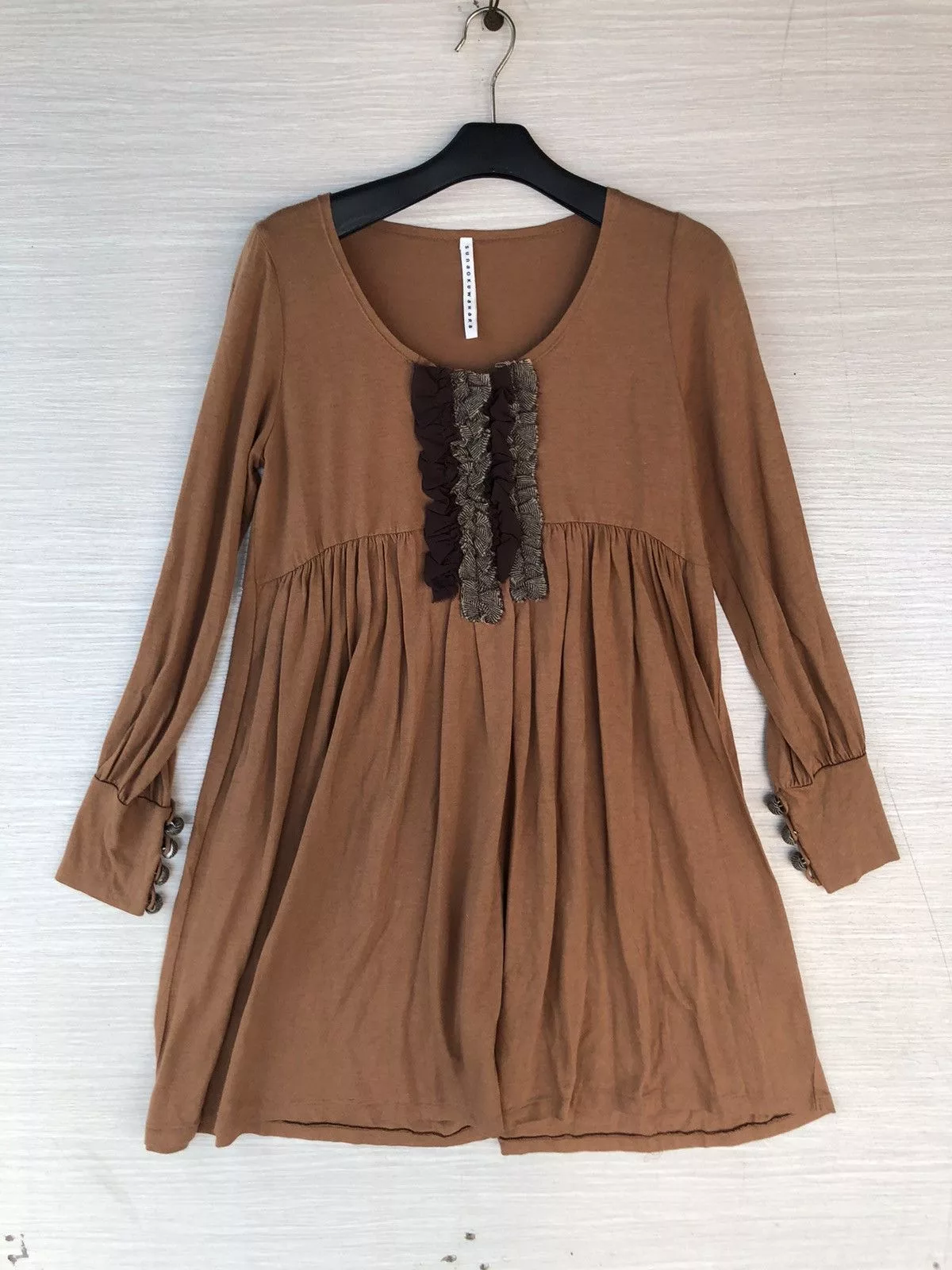Issey Miyake Maxi Dresses Issey Miyake × Japanese Brand × Sunao Kuwahara SUNAO KUWAHARA Brown