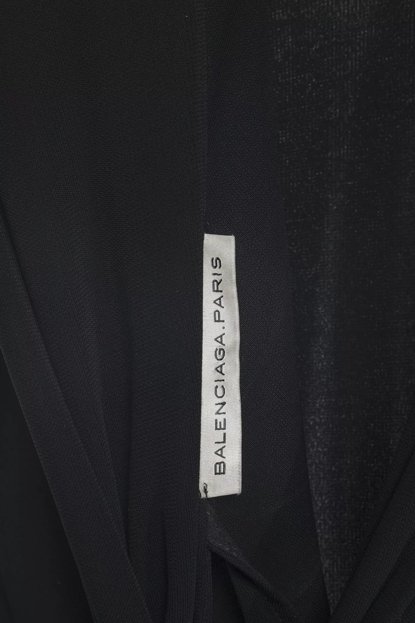 Balenciaga Blouses Balenciaga Black Draped Front Tie Top