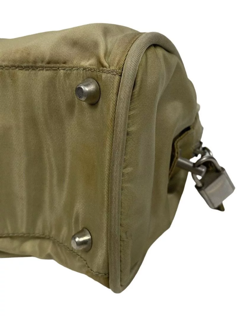 Prada Shoulder Bags Prada Tessuto Nylon Shoulder Bag Green