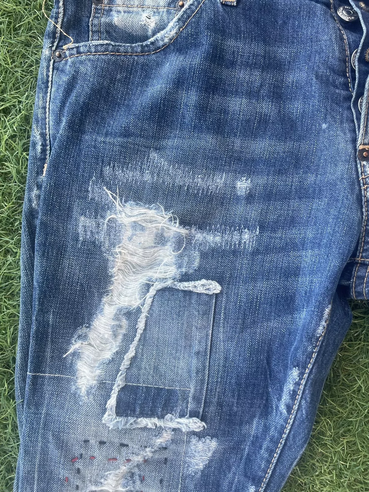 Designer Denim Designer × Dsquared2 Dsquared Distressed Cool Guy Jeans Blue